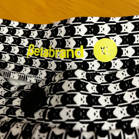 Betabrand pants, 5 pockets, women’s XL, Catstooth print, black & white. NWOT. - Picture 2 of 13